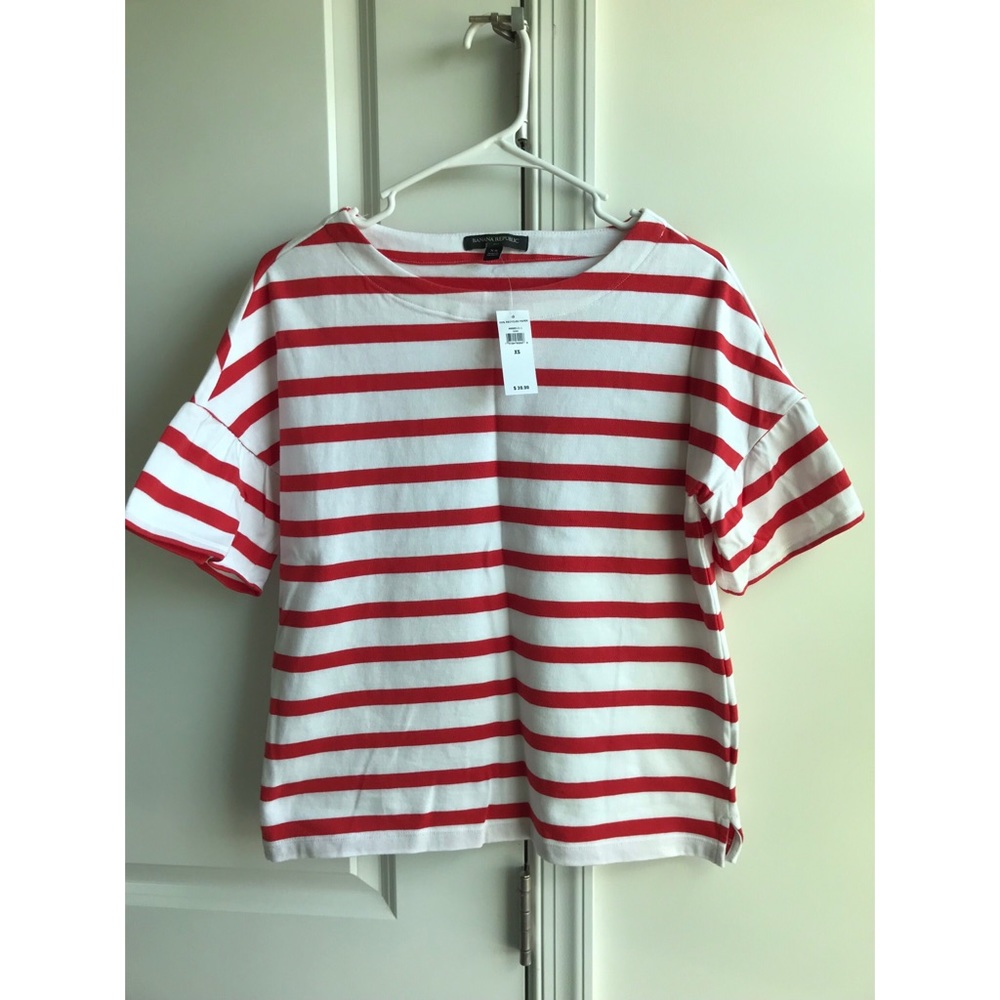 Banana Republic Striped Bell Sleeve XS